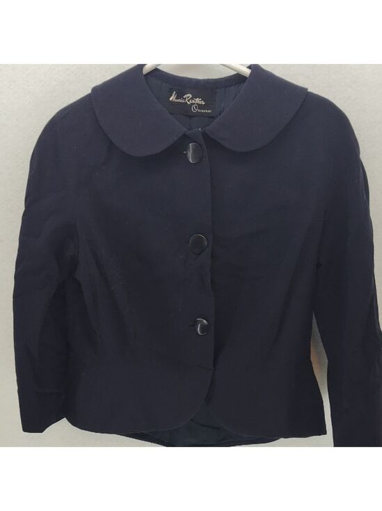 Maurice Rentner Jackets & Blazers - Classic Navy Blazer with Rounded Collar K